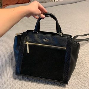 Kate Spade black leather handbag